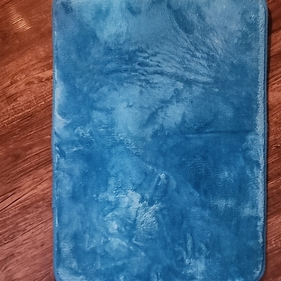 Turquoise Premium Memory Foam Bathroom Mat Set 17x24 inch - Picture 7 of 7